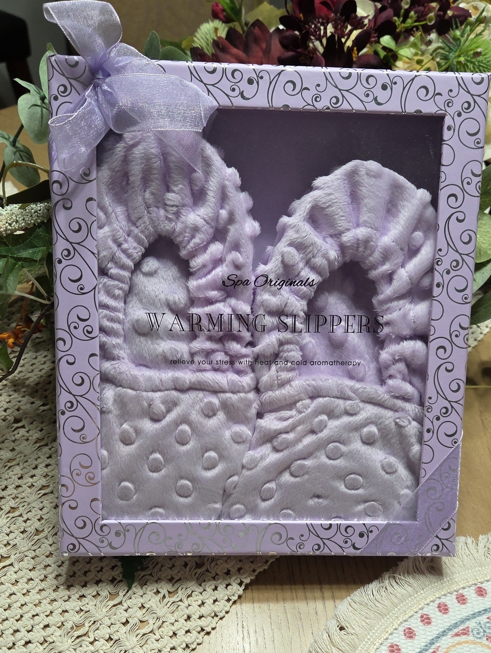 Lavender Warming Slippers